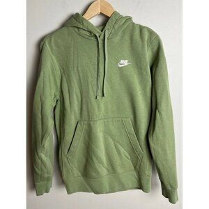 Nike Club Fleece Pullover Hoodie Green BV2654-386 Size XS Lounge Comfort Women’s